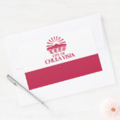 カリフォルニア州チュラビスタ州旗 長方形シール (封筒)