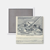 カリフォルニア州デアルドルフと100年のブドウ畑 マグネット (正面/裏面)