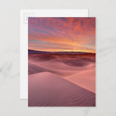 カリフォルニア州デスバレーのピンク砂丘 ポストカード (正面/裏面)