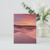 カリフォルニア州デスバレーのピンク砂丘 ポストカード (スタンド正面)