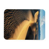 カリフォルニア州デスバレーの砂丘 マグネット (横)