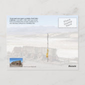 カリフォルニア州デス・バレーの20人のチームの賭け ポストカード (裏面)