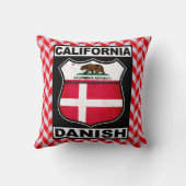 カリフォルニア州デンマークアメリカン枕 クッション (裏面)