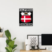 カリフォルニア州デンマークアメリカン ポスター (ホームオフィス)