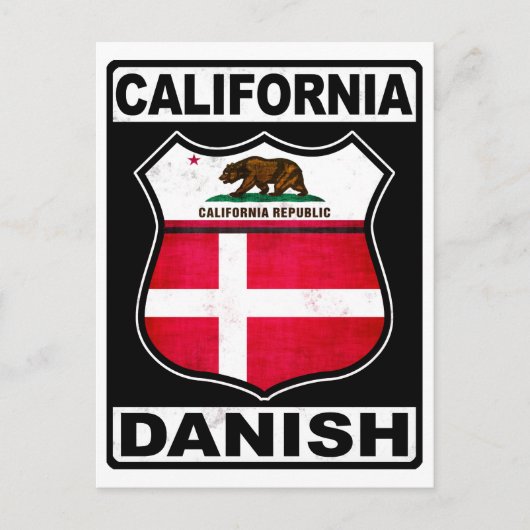 カリフォルニア州デンマークアメリカン ポストカード (正面)
