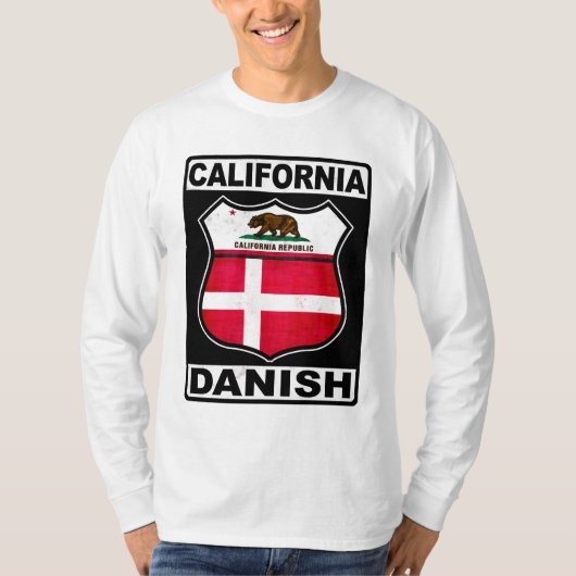 カリフォルニア州デンマークアメリカン Tシャツ (正面)