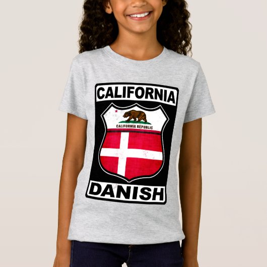 カリフォルニア州デンマークアメリカン Tシャツ (正面)