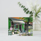 カリフォルニア州デービスのダウンタウン ポストカード (スタンド正面)