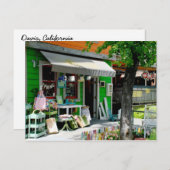 カリフォルニア州デービスのダウンタウン ポストカード (正面/裏面)