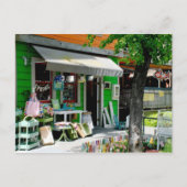 カリフォルニア州デービスのダウンタウン ポストカード (正面)