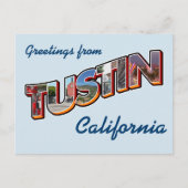 カリフォルニア州トスティンからのご挨拶 ポストカード (正面)