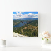 カリフォルニア州ドナーレイク スクエア壁時計 (ホーム)