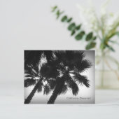 カリフォルニア州ドリーミンパームツリーズポストカード ポストカード (スタンド正面)