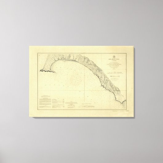 カリフォルニア州ドレイクズベイ キャンバスプリント (正面)