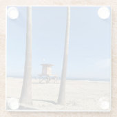 カリフォルニア州ニューポートビーチブラックリー ガラスコースター (裏面)