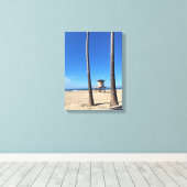 カリフォルニア州ニューポートビーチブラックリー キャンバスプリント (インサイチュ (ウッドフロア))