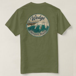 カリフォルニア州ニューポートビーチ - ウェッジでのボディサーフィン Tシャツ