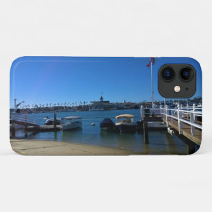 カリフォルニア州ニューポートビーチ、バルボア島からの眺め iPhone 11 ケース