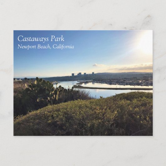 カリフォルニア州ニューポートビーチ、Castaways Parkから表示 ポストカード (正面)
