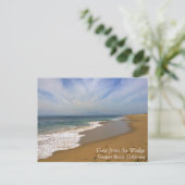 カリフォルニア州ニューポート州ウェッジビーチからの表示 ポストカード (スタンド正面)