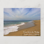 カリフォルニア州ニューポート州ウェッジビーチからの表示 ポストカード (正面)