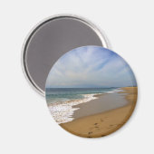 カリフォルニア州ニューポート州ウェッジビーチからの表示 マグネット (正面/裏面)