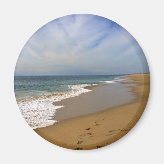 カリフォルニア州ニューポート州ウェッジビーチからの表示 マグネット (正面)