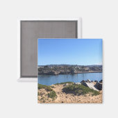 カリフォルニア州ニューポート州ウェッジビーチからの表示 マグネット (正面/裏面)