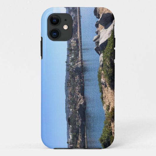 カリフォルニア州ニューポート州ウェッジビーチからの表示 Case-Mate iPhoneケース (裏面)