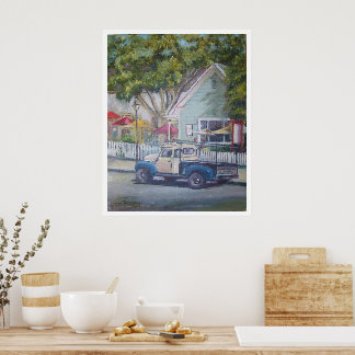 カリフォルニア州ネバダシティのブロード通りGMC ポスター