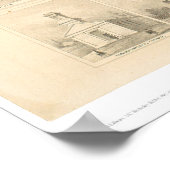 カリフォルニア州ネバダ市パノラママップ1856 (1184A) ポスター (角)