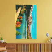 カリフォルニア州ハイシエラモノ郡の6月の湖 キャンバスプリント (インサイチュ (リビング))