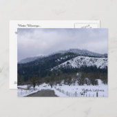 カリフォルニア州ハイフォークで冬の時間… ポストカード (正面/裏面)