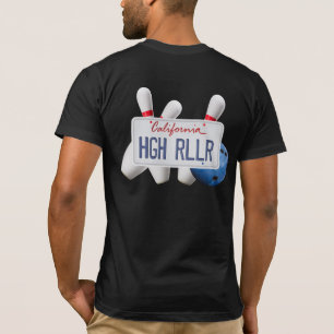 カリフォルニア州ハイローラーボーリングシャツ Tシャツ