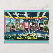 カリフォルニア州ハリウッドからのご挨拶 トラベル ポストカード (正面)