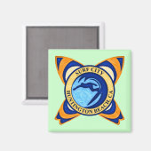 カリフォルニア州ハンティントンビーチサーフシティ マグネット (正面/裏面)