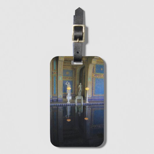 カリフォルニア州ハースト城のローマプール ラゲッジタグ (正面縦)