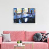 カリフォルニア州ハースト城のローマンプール キャンバスプリント (インサイチュ (リビング))