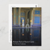 カリフォルニア州ハースト城のローマンプール ポストカード (正面/裏面)