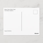 カリフォルニア州ハースト城のローマンプール ポストカード (裏面)