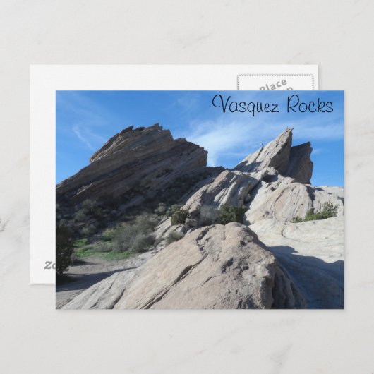 カリフォルニア州バスケス・ロックス ポストカード (正面/裏面)