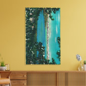 カリフォルニア州バラハイウェイ湖タホから眺める キャンバスプリント (インサイチュ (リビング))