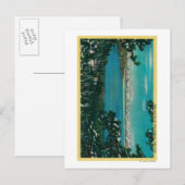 カリフォルニア州バラハイウェイ湖タホから眺める ポストカード (正面/裏面)