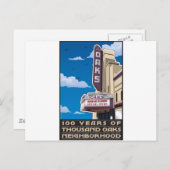 カリフォルニア州バークレーにあるソラノ通りのオークス劇場 ポストカード (正面/裏面)