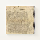 カリフォルニア州バークレーの地図 ノートブック (裏面)