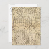 カリフォルニア州バークレーの地図 ポストカード (正面/裏面)