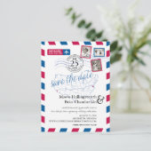 カリフォルニア州バージニア州の所在地Airmail日付を保存 案内ポストカード (スタンド正面)