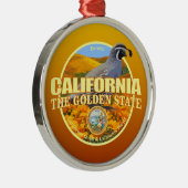 カリフォルニア州バードアンドフラワー メタルオーナメント (右)
