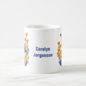 カリフォルニア州バードウズイルゴールデンポピー コーヒーマグカップ (中央)