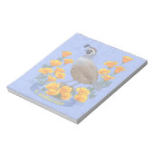 カリフォルニア州バードウズイルゴールデンポピー ノートパッド (回転)